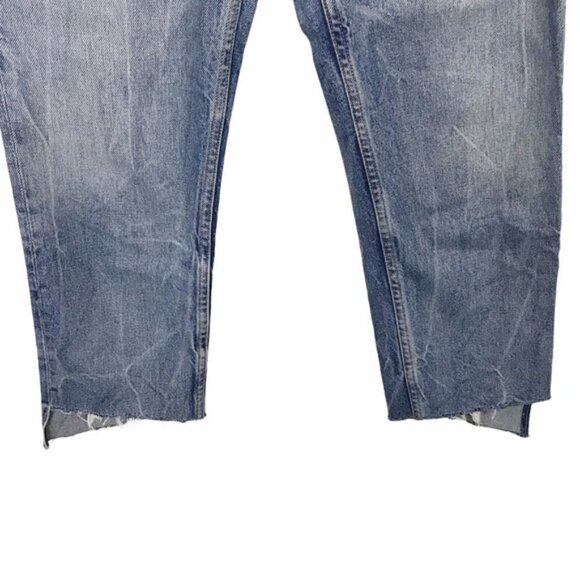 GRLFRND Helena High Rise Step Hem Straight Jeans Size 27 - Picture 6 of 10